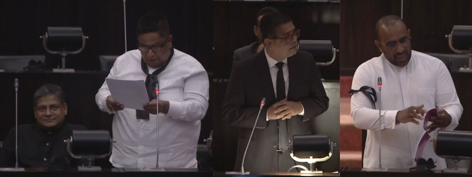 SJB MPs Protest Murder of Weligama Chairman